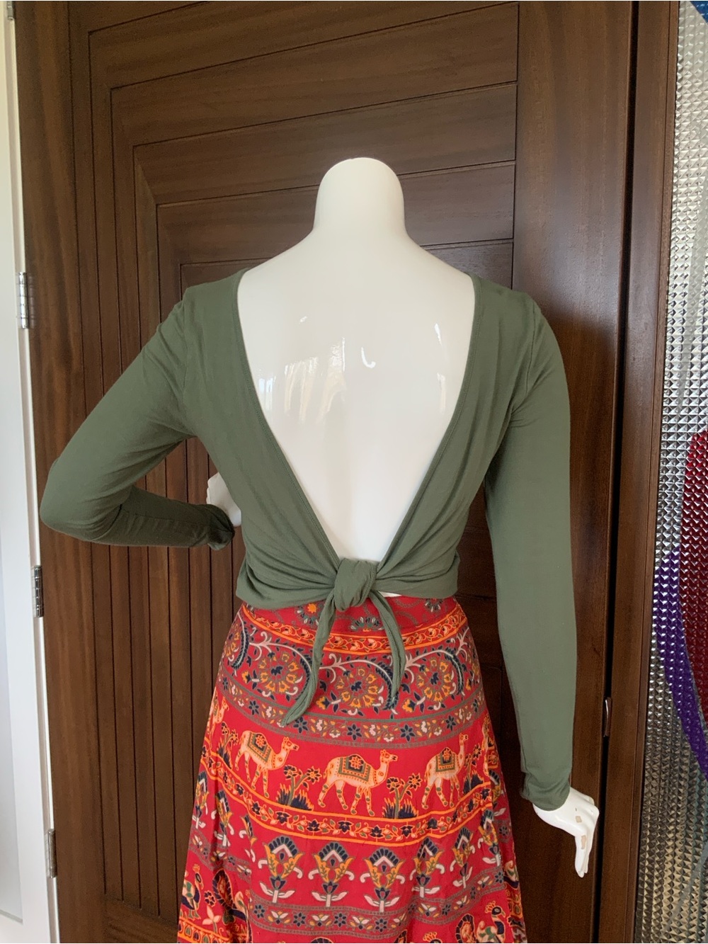WILFRED FREE Aritizia Tie Back Top, Sz M